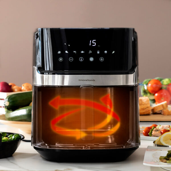 Φριτέζα με Αέρα InnovaGoods Fryinn Pro 5500 Μαύρο 1700 W 5,5 L Ανοξείδωτο ατσάλι - Image 2