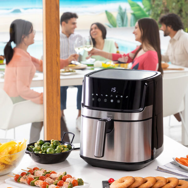 Φριτέζα με Αέρα InnovaGoods Fryinn Pro 5500 Μαύρο 1700 W 5,5 L Ανοξείδωτο ατσάλι - Image 3