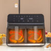 Φριτέζα με Αέρα InnovaGoods Fryinn Double 8000 Μαύρο 3400 W 8 L Ανοξείδωτο ατσάλι - Image 2