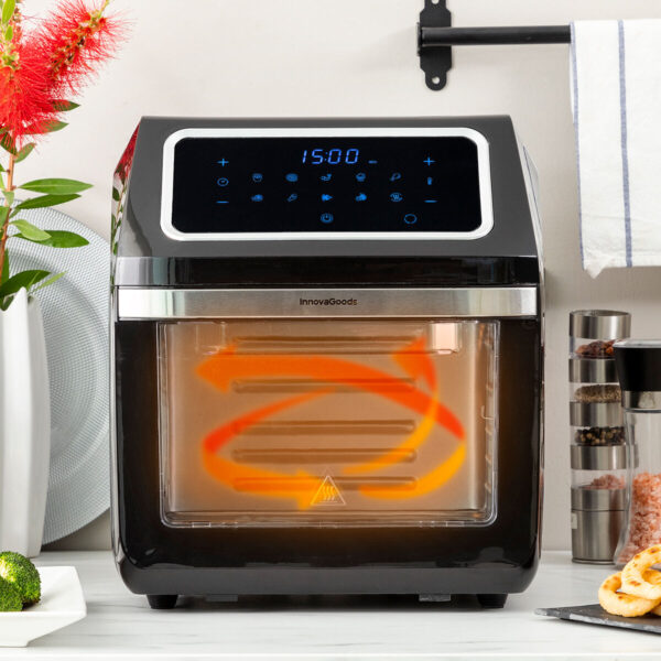 Φριτέζα με Αέρα InnovaGoods Fryinn Pro Max 12000 Μαύρο 1800 W 12 L Ανοξείδωτο ατσάλι - Image 2