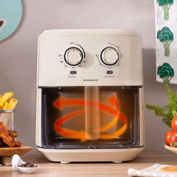 Φριτέζα με Αέρα InnovaGoods Vynner Pro 6500 Κρεμ 1700 W 6,5 L Ανοξείδωτο ατσάλι - Image 2