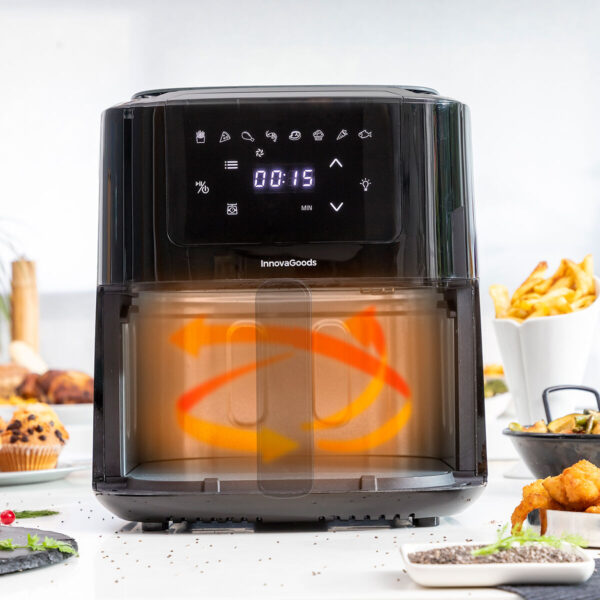 Φριτέζα με Αέρα με Ζυγαριά InnovaGoods Fryinn Balance 5000 Μαύρο 1500 W 5 L Ανοξείδωτο ατσάλι - Image 2