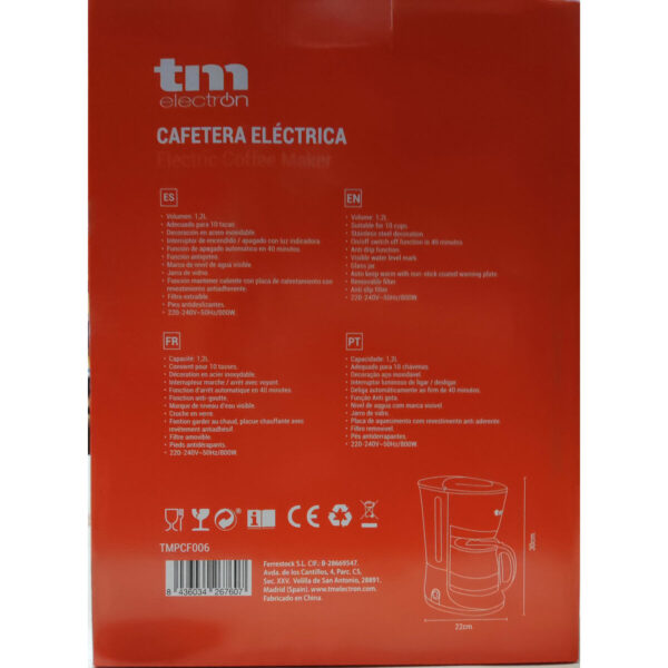 Καφετιέρα Φίλτρου TM Electron - Image 2