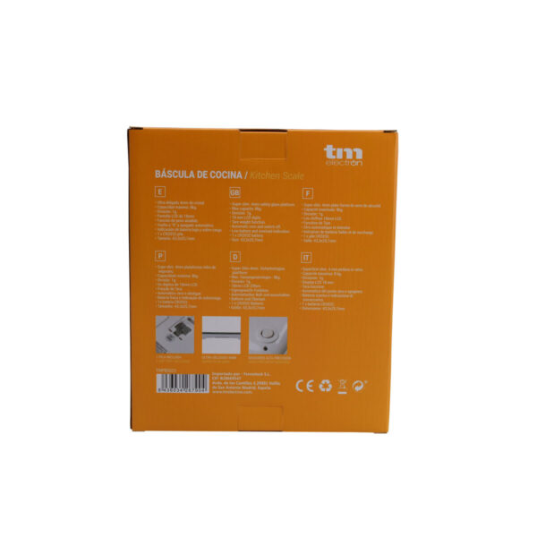 ζυγαριά κουζίνας TM Blackberry 8 kg (22,4 x 18,5 cm) - Image 2