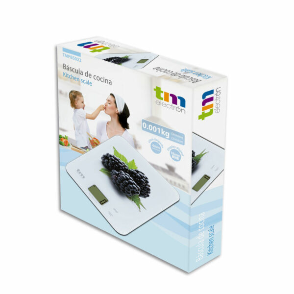 ζυγαριά κουζίνας TM Blackberry 8 kg (22,4 x 18,5 cm) - Image 3