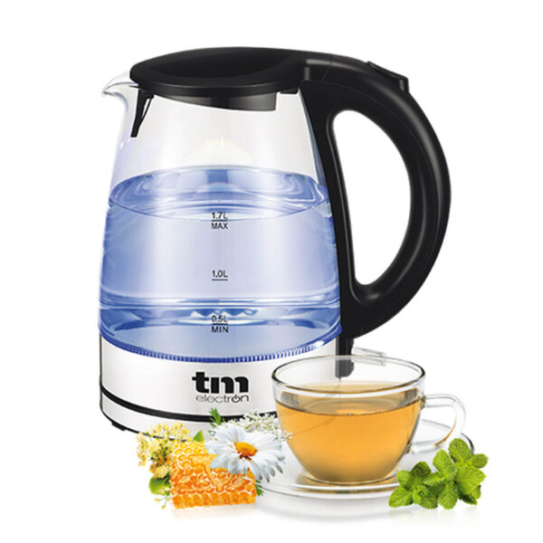 Βραστήρας TM Electron 1,7 L Κρυστάλλινο Βοροπυριτικό γυαλί - Image 2