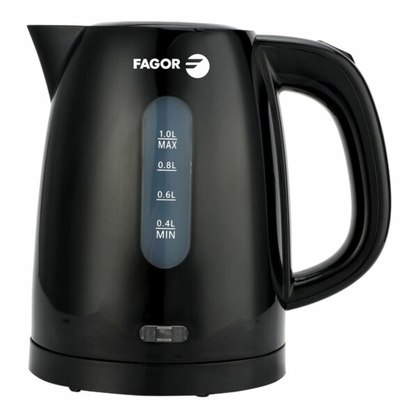 Βραστήρας Fagor teya noir 2200 W 1 L Μαύρο Ανοξείδωτο ατσάλι Πλαστική ύλη