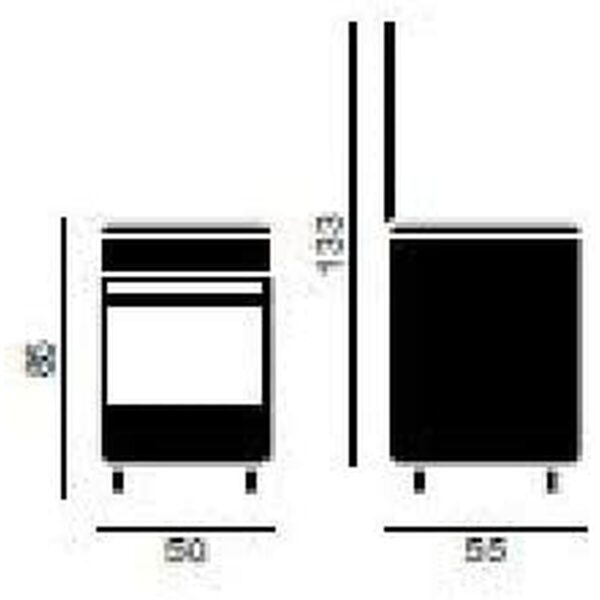 Εστία Αερίου Vitrokitchen CB5530IN Χάλυβας 1500 W 1800 W - Image 3