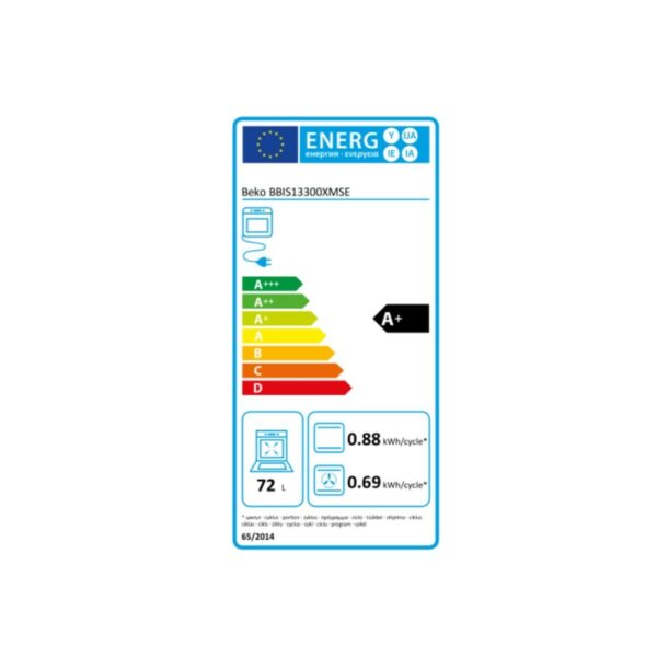 Πολυλειτουργικός Φούρνος BEKO BBIS13300XMSE 72 L 3000 W 100 W - Image 2