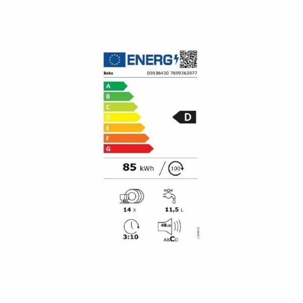 Πλυντήριο πιάτων BEKO DIN36430 Λευκό 60 cm (60 cm) - Image 2