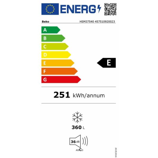 Ψύκτης BEKO HSM37540 - Image 3