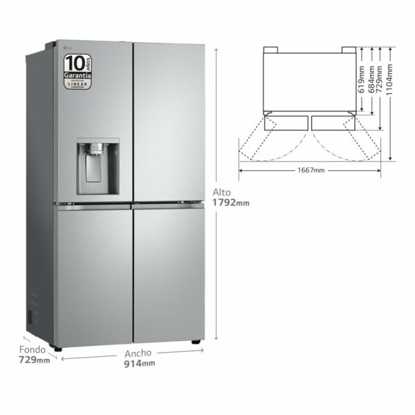 Αμερικανικό ψυγείο LG GMJ960MBJE  179 - Image 3