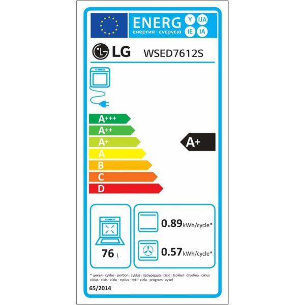 Πυρολυτικός Φούρνος LG WSED7612S 76 L - Image 2