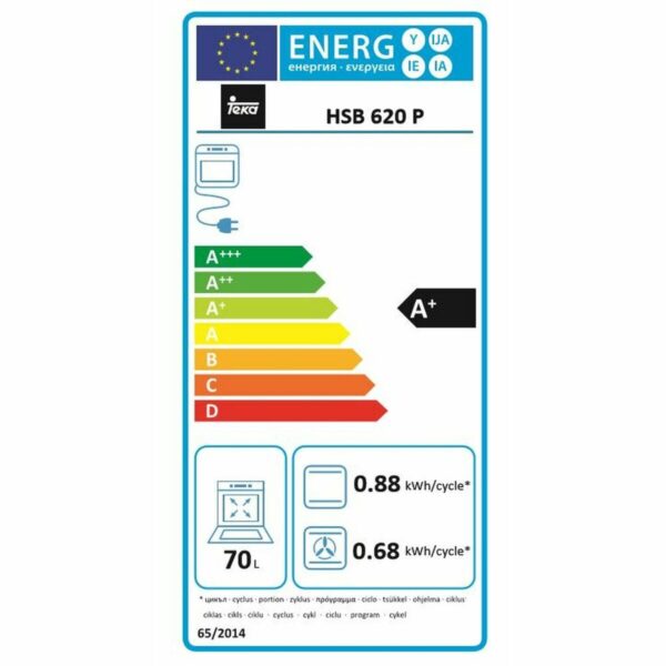Πυρολυτικός Φούρνος Teka HSB620P BK 70 L 3552W A+ 71 L - Image 2
