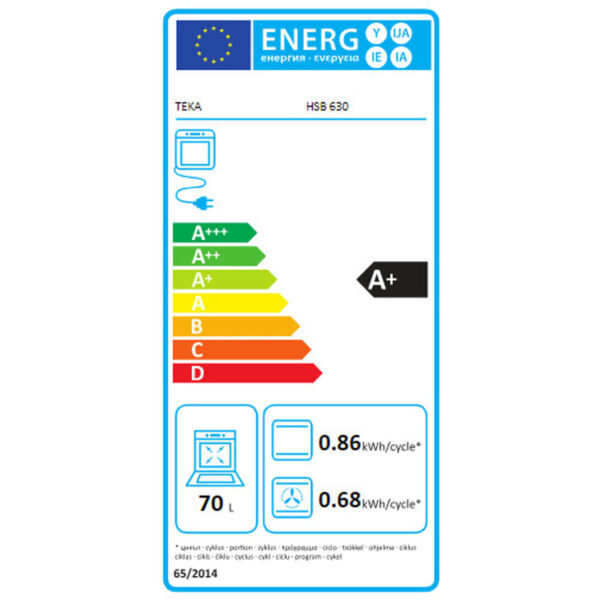Φούρνος Πολλαπλών Χρήσεων Teka Teka | Horno Multifunción A+ 70 L HydroClean A+ 2615W 70 L - Image 3