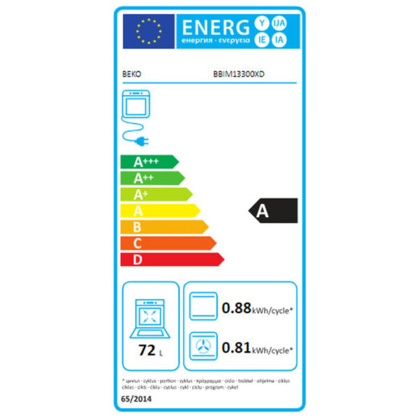 Φούρνος Πολλαπλών Χρήσεων BEKO BBIM13300XD 2500 W 80 L A Μαύρο - Image 2