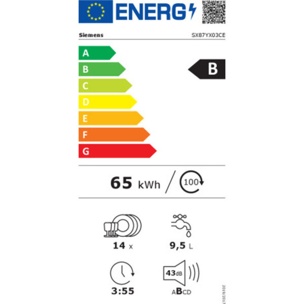 Πλυντήριο πιάτων Siemens AG SX87YX03CE 60 cm - Image 3
