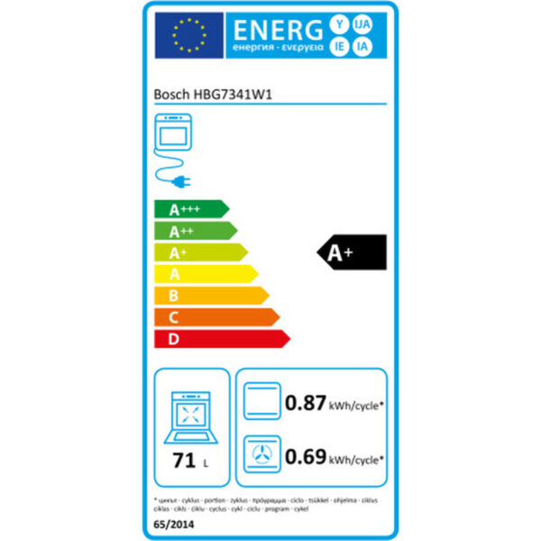 Φούρνος BOSCH HBG7341W1 3600 W 71 L - Image 3
