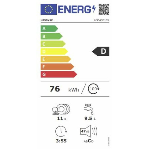 Πλυντήριο πιάτων Hisense HS543D10X - Image 3