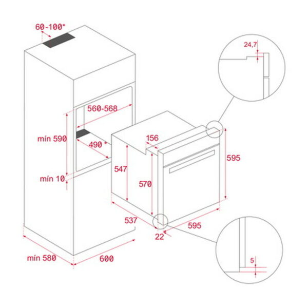 Φούρνος Teka HSB635S 70 L - Image 2