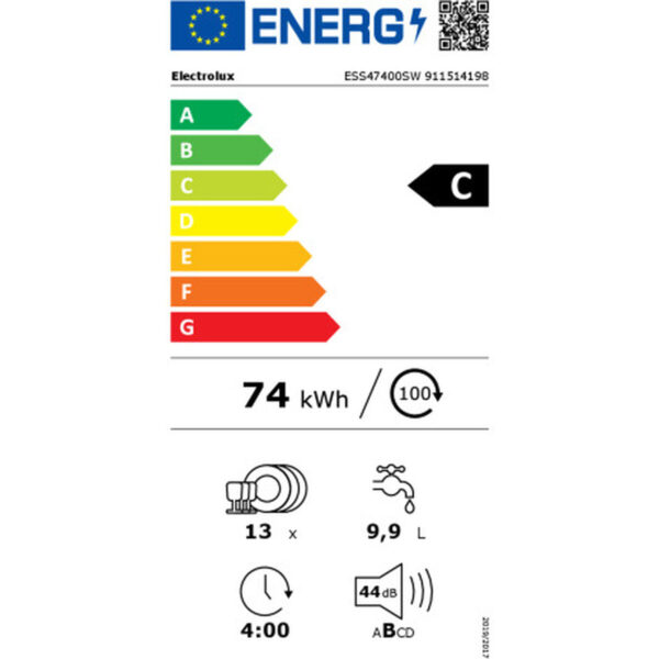 Πλυντήριο πιάτων Electrolux ESA47400SW Λευκό 60 cm - Image 2