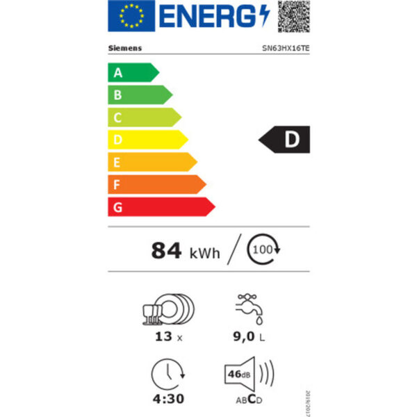 Πλυντήριο πιάτων Siemens AG SN63HX16TE 60 cm - Image 2
