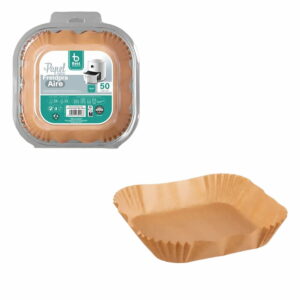 Χαρτί για αεροφρυτέρα Best Products Green 730226 16 x 16 x 4,5 cm Τετράγωνο 50 Μονάδες