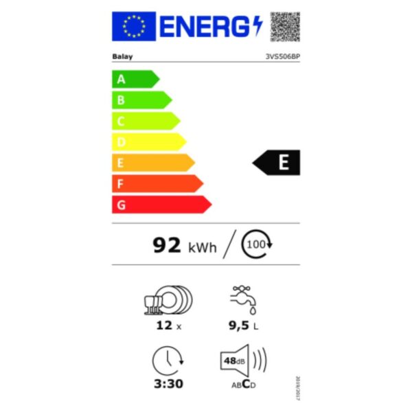 Πλυντήριο πιάτων Balay 3VS506BP 60 cm Λευκό - Image 3