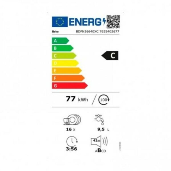 Πλυντήριο πιάτων BEKO BDFN36640XC 60 cm (60 cm) - Image 2