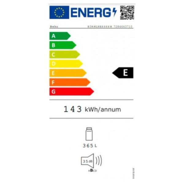 Ψυγείο BEKO B3RMLNE444HW Λευκό (185 X 60 CM) - Image 2