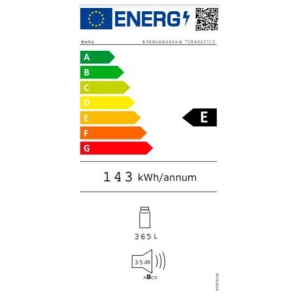 Ψυγείο BEKO B3RMLNE444HXB Γκρι (185 x 60 cm) - Image 2