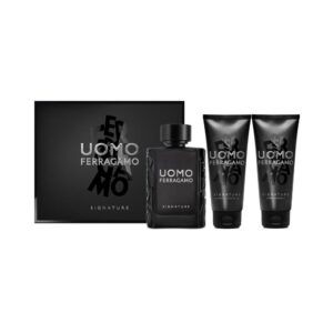 Salvatore Ferragamo Uomo Signature Pour Homme Eau de Parfum 100ml & Shower Gel 100ml & After Shave 100ml
